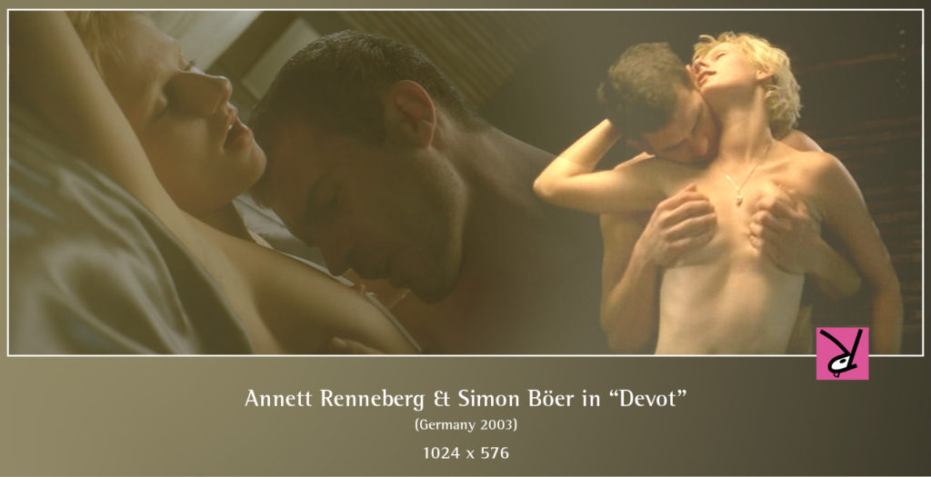 Annett Renneberg and Simon Böer from the 2003 German drama, "Devot".