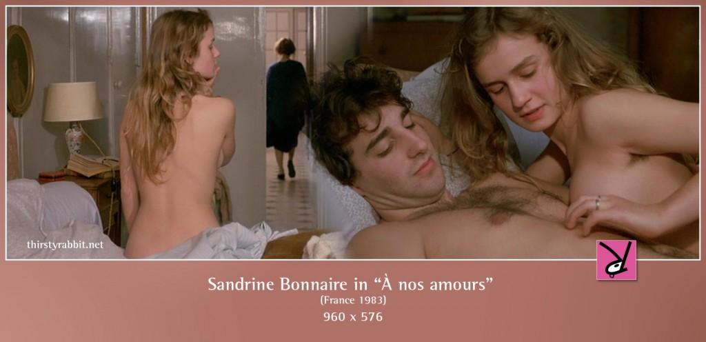 Sandrine Bonnaire and Pierre-Loup Rajot nude in À nos amours aka To Our Romance