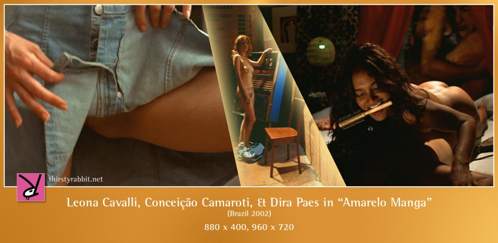 Leona Cavalli, Dira Paes, Conceição Camaroti, and Jonas Bloch nude in Amarelo Manga aka Mango Yellow