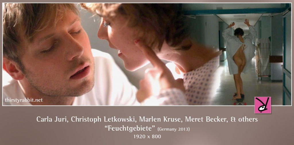 Carla Juri, Christoph Letkowski, Marlen Kruse, Meret Becker, Anna König, and others nude in Feuchtgebiete aka Wetlands