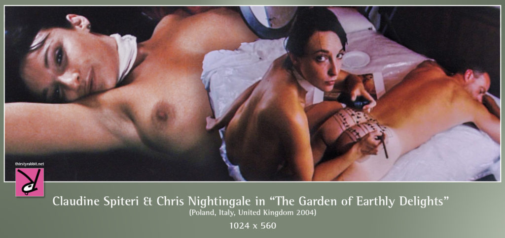 Claudine Spiteri and Chris Nightingale nude in The Garden of Earthly Delights 2004