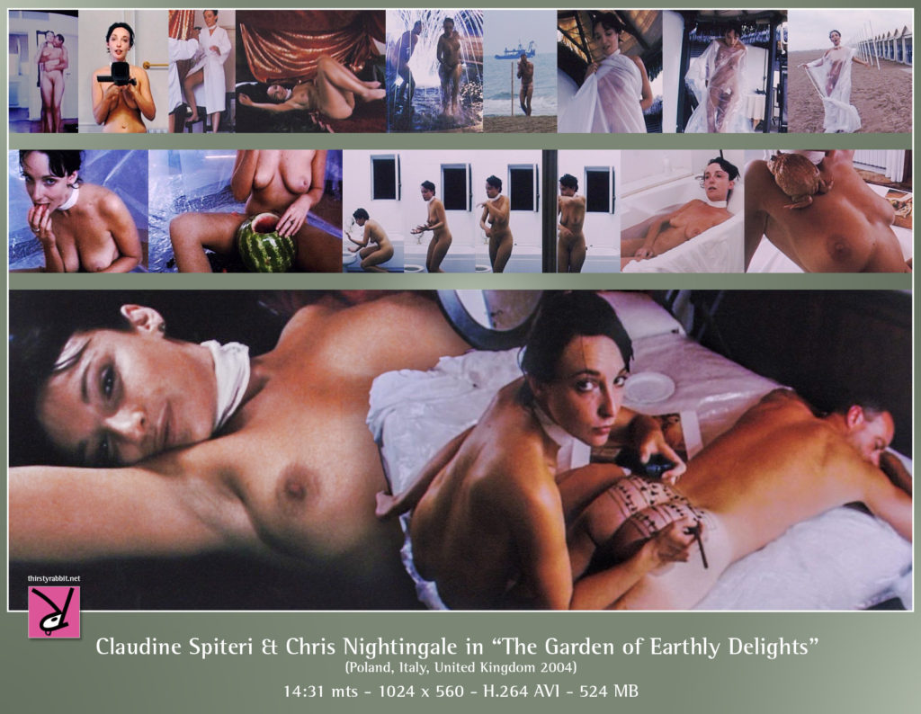 Claudine Spiteri and CHris Nightingale nude in "The Garden of Earthly Delights" (2004).